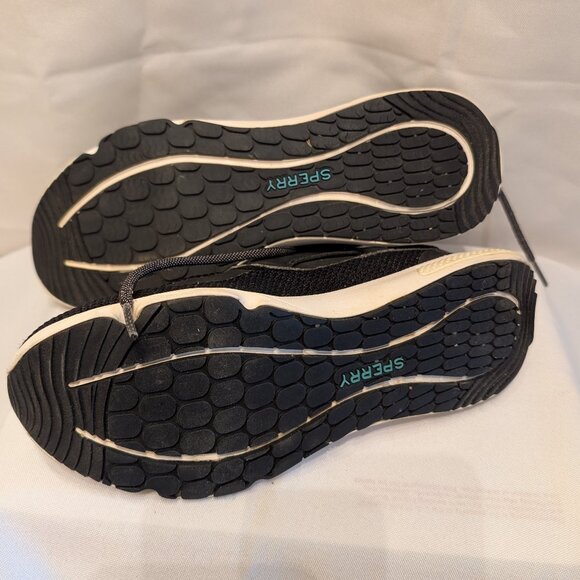 Sperry 7 SEAS Boat Shoes BLACK Size 6.5M - Picture 8 of 8